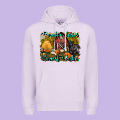 Pumpkin Kisses Harvest Wishes Premium Hoodie Designed By Bundleandbundleshop