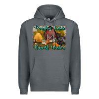 Rock pumpkin kisses harvest wishes Premium Hoodie - BundleAndBundleShop