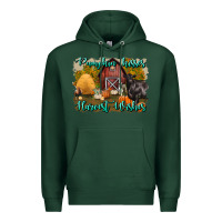 Sports Green pumpkin kisses harvest wishes Premium Hoodie - BundleAndBundleShop