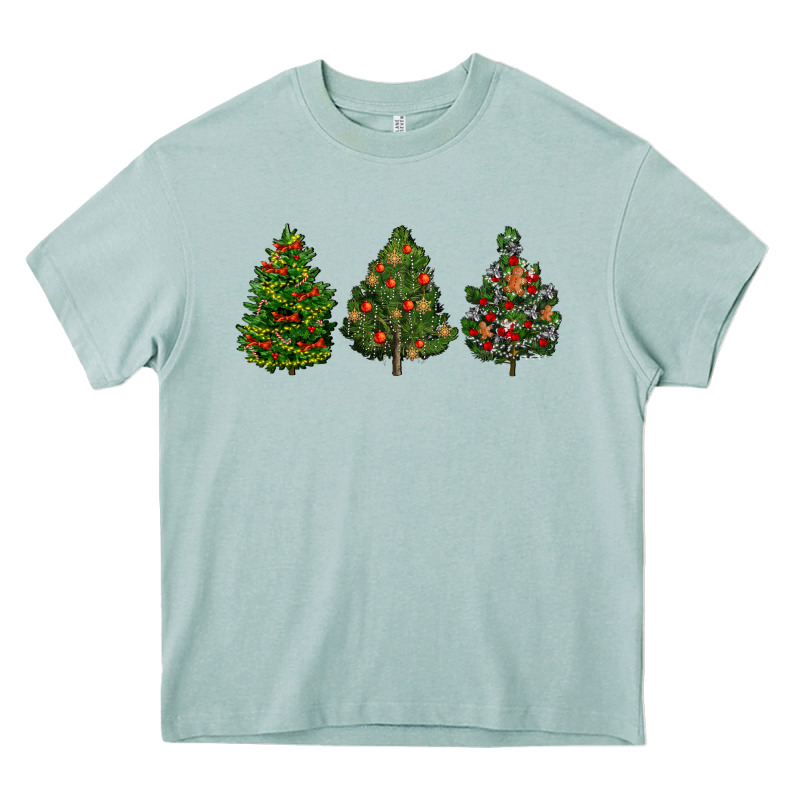Christmas Trees Heavy Core Tee by LillyAllenDesigns | Teevron