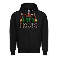 Black fiesta Zipper Hoodie - CowhideDigitalArt