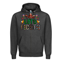 Charcoal Heather fiesta Zipper Hoodie - CowhideDigitalArt