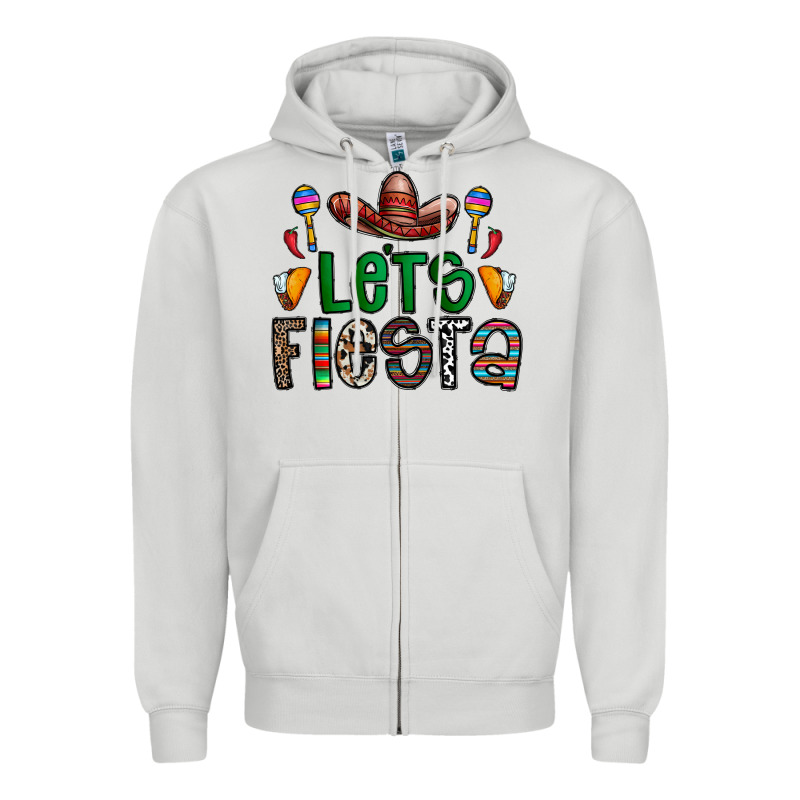 Fiesta Zipper Hoodie by CowhideDigitalArt | Teevron