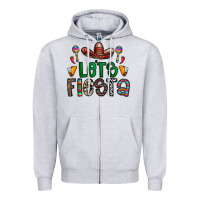 Heather Grey fiesta Zipper Hoodie - CowhideDigitalArt