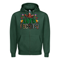 Sports Green fiesta Zipper Hoodie - CowhideDigitalArt