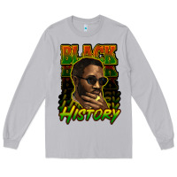 Black History Afro Man Long Sleeve Tee | Teevron
