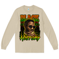 Mushroom Black history afro man Long Sleeve Tee - HowdyJamesFarm