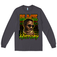 Smoke Black history afro man Long Sleeve Tee - HowdyJamesFarm