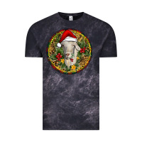 Cloud Black Christmas Goat Vintage Tee - RanaPortraitStore