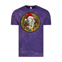 Cloud Purple Christmas Goat Vintage Tee - RanaPortraitStore
