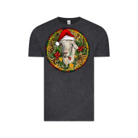 Vintage Black Christmas Goat Vintage Tee - RanaPortraitStore