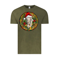 Vintage Olive Christmas Goat Vintage Tee - RanaPortraitStore