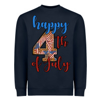 Navy happy 4th of july Heavyweight Sweatshirt - BundleAndBundleShop