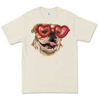 Bone English bulldog with love glass Premium Tee - RanaPortraitStore