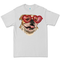 Dove Grey English bulldog with love glass Premium Tee - RanaPortraitStore