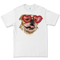 White English bulldog with love glass Premium Tee - RanaPortraitStore