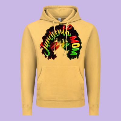 Juneteenth Mom Vintage Hoodie Designed By Cowgirlartshop