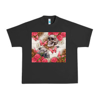 Pigment Black skulls and roses tumbler Urban Heavy Tee - TumblerDesignByShophia