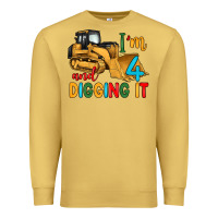 Antique Gold i'm 4 and digging it Premium Sweatshirt - Artiststas