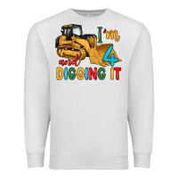 Oatmeal Heather i'm 4 and digging it Premium Sweatshirt - Artiststas
