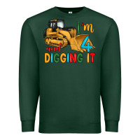 Sports Green i'm 4 and digging it Premium Sweatshirt - Artiststas