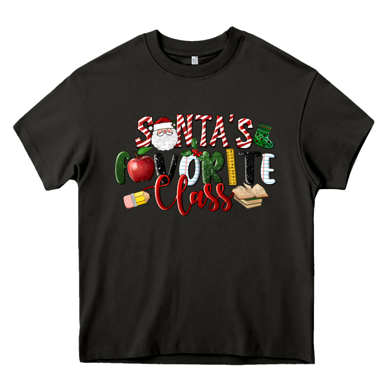 Santa's Favorite Class Christmas Heavy Core Tee by LillyAllenDesigns | Teevron