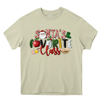 Mossy Santa's Favorite Class Christmas Heavy Core Tee - LillyAllenDesigns