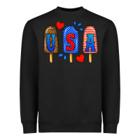 Black usa popsicles Heavyweight Sweatshirt - BundleAndBundleShop