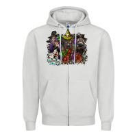 Dove Grey animal halloween Zipper Hoodie - SublimationCraftShop