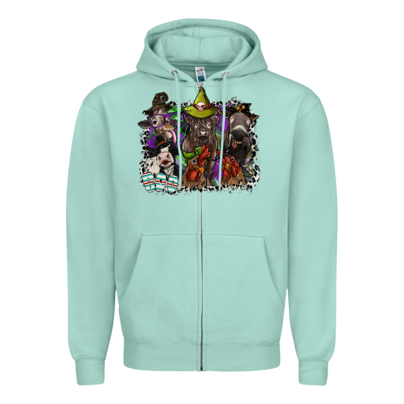Animal Halloween Zipper Hoodie by SublimationCraftShop | Teevron