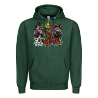 Sports Green animal halloween Zipper Hoodie - SublimationCraftShop