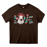 Chocolate Brown calf love Heavy Core Tee - JahusDesignShop