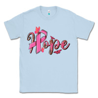 Dusty Blue hope breast cancer Classic Tee - NancyCooperArtShop