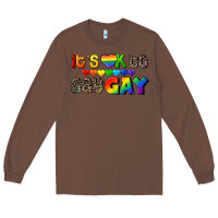Chestnut It's okay to say Gay pride Long Sleeve Tee - CowGirlArtShop
