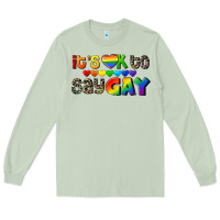 Matcha It's okay to say Gay pride Long Sleeve Tee - CowGirlArtShop