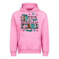 Fuchsia Pink when life gives you more than you can stand kneel Urban Hoodie - AdoDesignShop
