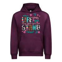 Mauve Wine when life gives you more than you can stand kneel Urban Hoodie - AdoDesignShop