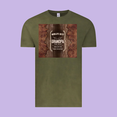 World's Best Grandpa Vintage Tee Designed By Tumblerdesignbyshophia
