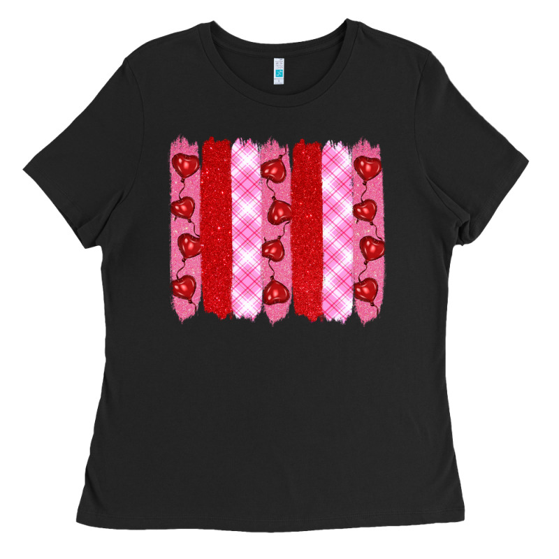 Valentine's Day Brushstrokes Ladies Tee by RanaPortraitStore | Teevron