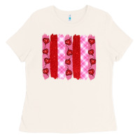 Bone valentine's day brushstrokes Ladies Tee - RanaPortraitStore