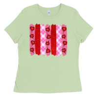 Matcha valentine's day brushstrokes Ladies Tee - RanaPortraitStore