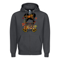 Smoke august girl Zipper Hoodie - SublimationCraftShop