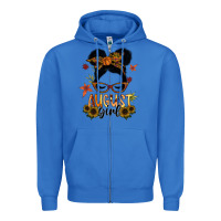 True Royal august girl Zipper Hoodie - SublimationCraftShop