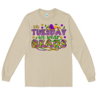 Mushroom On Tuesday we wear beads Long Sleeve Tee - HowdyJamesFarm