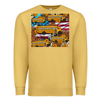 Antique Gold school bus American flag sunflower cowhide leopard Premium Sweatshirt - Artiststas