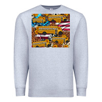 Heather Grey school bus American flag sunflower cowhide leopard Premium Sweatshirt - Artiststas