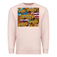 Pale Pink school bus American flag sunflower cowhide leopard Premium Sweatshirt - Artiststas