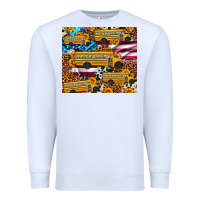 White school bus American flag sunflower cowhide leopard Premium Sweatshirt - Artiststas