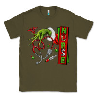 Army Green Christmas Character Classic Tee - NancyCooperArtShop