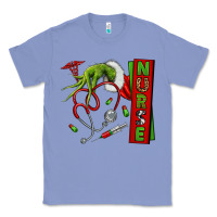 Colony Blue Christmas Character Classic Tee - NancyCooperArtShop
